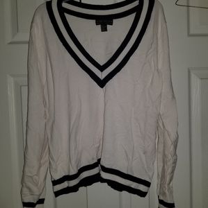 Nautical style long-sleeved sweater